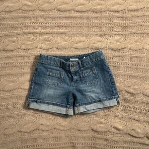 Tommy Hilfiger Blue Jean Shorts Cuffed Hem